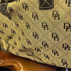 Dooney & Bourke Black and Tan Tote